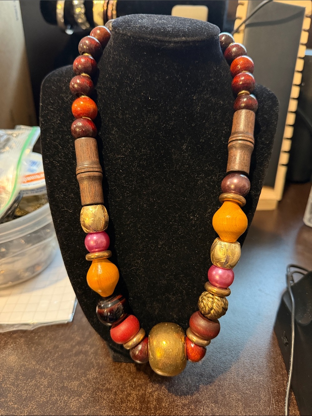 Handcrafted Multicolor Statement Beaded Necklace - Women Jewelry